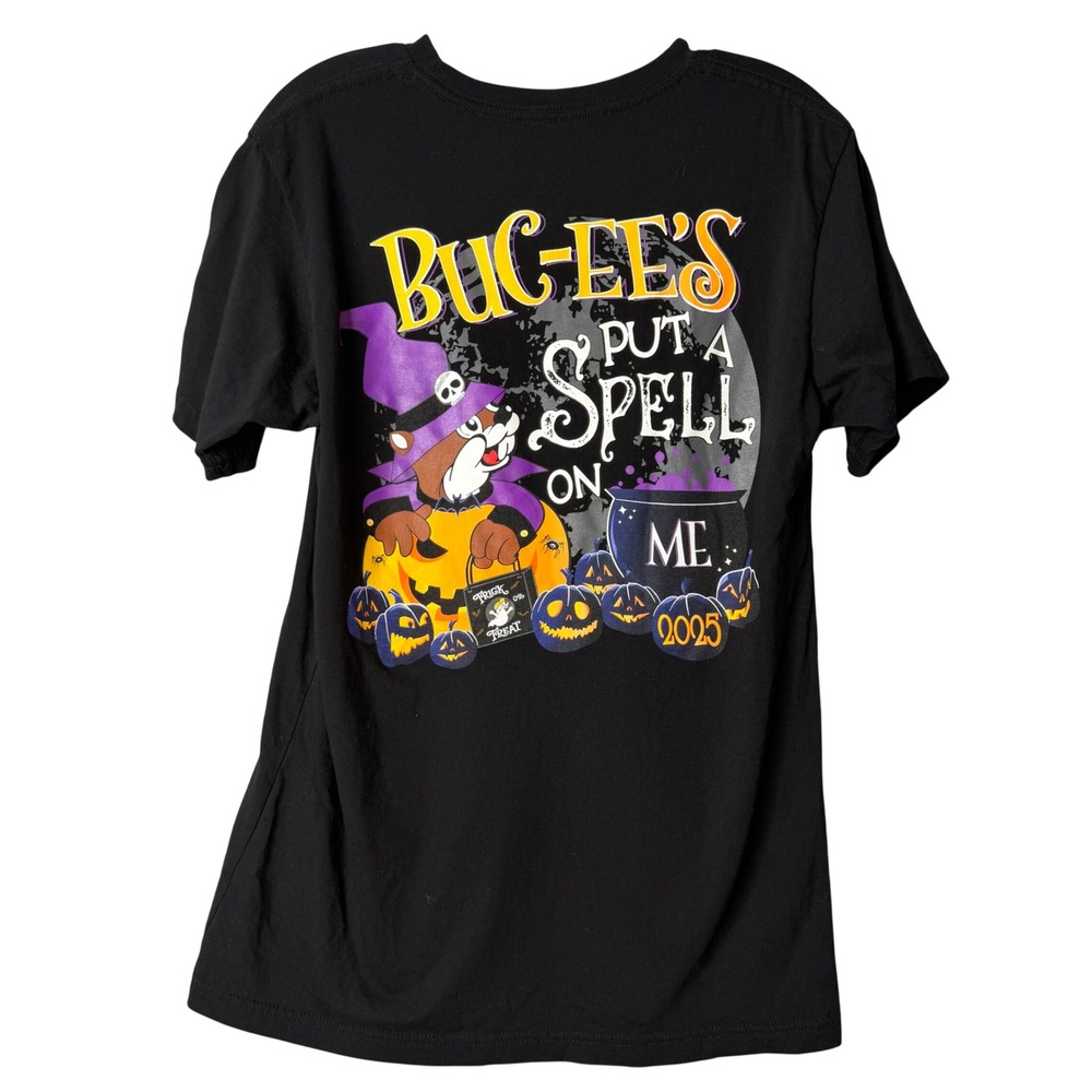 Bucees Put A Spell On Me Halloween T‎ Shirt Unisex M Black Glow In The Dark 2025